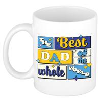 Cadeau koffie/thee mok - de beste pap - van de wereld - wit - 300 ml - keramiek