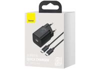 Baseus TZCCSUP-L01 oplader voor mobiele apparatuur Smartphone Zwart AC, USB Snel opladen Binnen