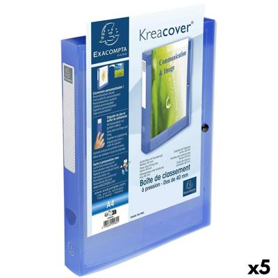 Map Exacompta Blauw A4 (5 Stuks)