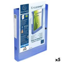 Map Exacompta Blauw A4 (5 Stuks)