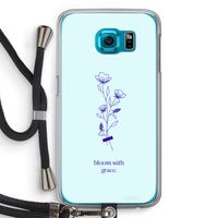 Bloom with grace: Samsung Galaxy S6 Transparant Hoesje met koord