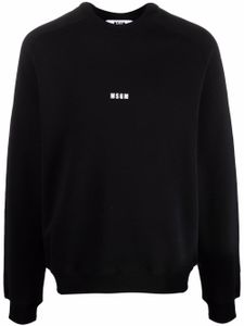 MSGM sweat à logo imprimé - Noir