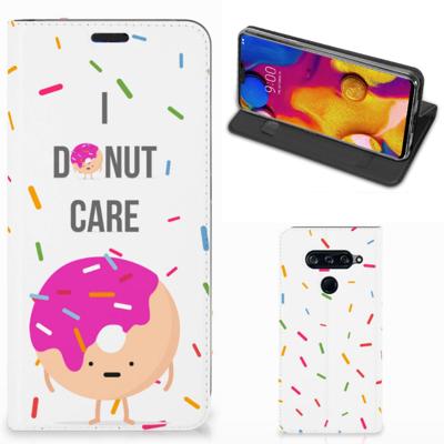 LG V40 Thinq | Flip Style Cover | Donut Roze