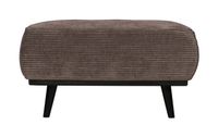 BePureHome Hocker 'Statement' Rib, kleur Taupe