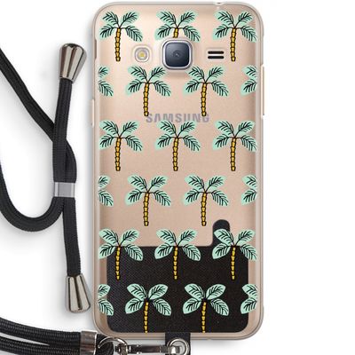 Paradise: Samsung Galaxy J3 (2016) Transparant Hoesje met koord