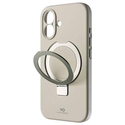White Diamonds Cover Mag Urban Stand Case für Apple iPhone 16, Sand Backcover Apple iPhone 16 Zand