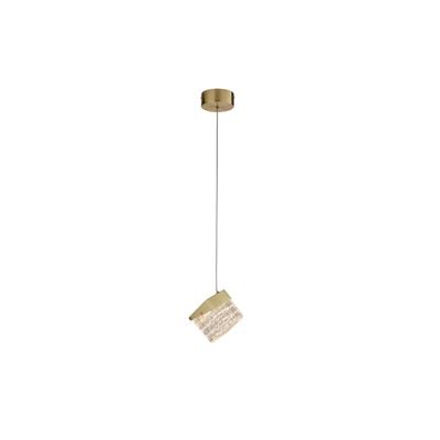 Searchlight Design hanglampCuboid 1-lichts goud - 33640SB