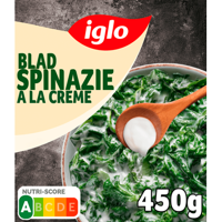 Iglo Bladspinazie a la creme 450 g bij Jumbo