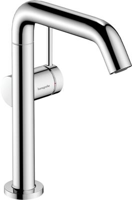Hansgrohe Tecturis S ééngreeps wastafelkraan 210 Fine CoolStart met draaibare uitloop en PushOpen afvoerplug, chroom