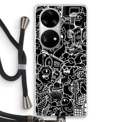 Vexx Black City : Huawei P50 Pro Transparant Hoesje met koord