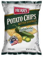 Herrs Herr's - Potato Chips Kettle Cooked Jalapeno 142 Gram