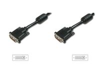 Digitus AK-320101-050-S DVI kabel 5 m DVI-D Zwart, Nikkel - thumbnail