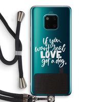 Partner in crime: Huawei Mate 20 Pro Transparant Hoesje met koord