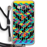 Skew Bee 1: Samsung Galaxy J3 (2016) Transparant Hoesje met koord
