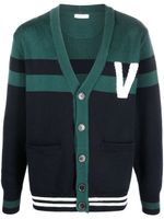 Valentino Garavani cardigan VLogo en maille - Vert - thumbnail