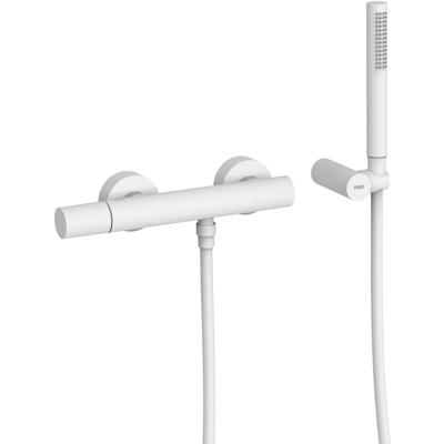 Douchekraan Tres Study | Opbouw | Mengkraan | 1-weg | hoh 15 cm | 1-knop | Rond | Wit mat