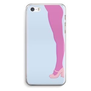 Pink panty: iPhone 5 / 5S / SE Transparant Hoesje