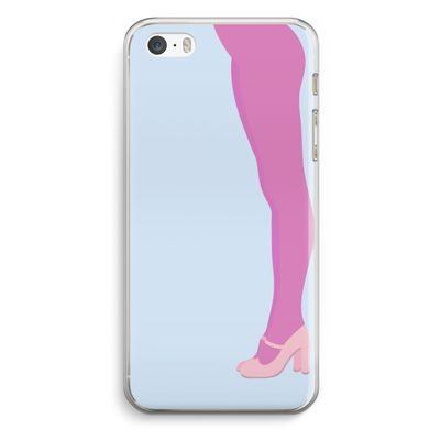 Pink panty: iPhone 5 / 5S / SE Transparant Hoesje