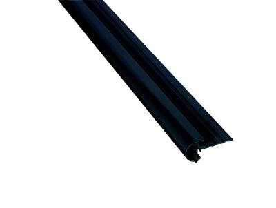 Aluminium Daktrim Kraal Zwart, RAL9005 26 x 40 x 2500mm