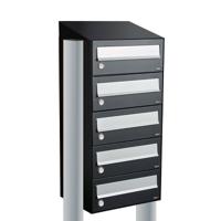 Allux Hive Set 1-Breed, 5-Hoog Met Dak Op Statief Zwart - 40030070_1x5ds