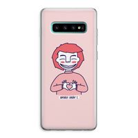 Hartje: Samsung Galaxy S10 Plus Transparant Hoesje