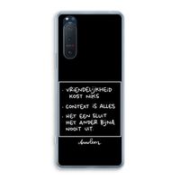 Mijn Motto's: Sony Xperia 5 II Transparant Hoesje