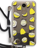 When Life Gives You Lemons...: LG K10 (2017) Transparant Hoesje met koord