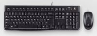 Logitech MK120 toetsenbord USB AZERTY Frans Zwart - thumbnail