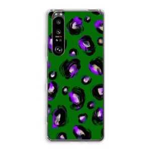 Green Cheetah: Sony Xperia 1 III Transparant Hoesje