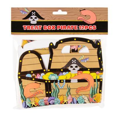 Duckiez Lg-imports uitdeelbox piraten schatkist, 12st.