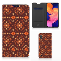 Samsung Galaxy A10 Hoesje met Magneet Batik Brown