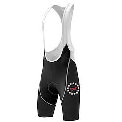 Voor heren Strakke wielrenshorts Fietsen Fietsbroeken / Broekje Race-pasvorm Sport Nationale vlag Ademend Sneldrogend Hoge Elasticiteit Comfortabel Zwart Grijs Spandex Kleding Wielrenkleding Lightinthebox