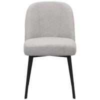 Eetkamerstoel Luson Madrid Ash grey met zwarte poot
