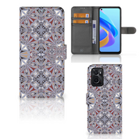 OPPO A76 | A96 Bookcase Flower Tiles - thumbnail