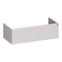 Brauer Hope Wavy - Onderkast - 100 cm - met 1 Softclose Lade Greeploos en 1 Sifon Uitsparing - Mat Zand
