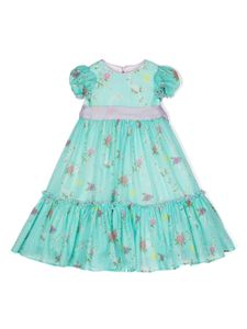 La Stupenderia robe Serena à fleurs - Bleu