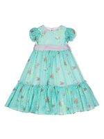 La Stupenderia robe Serena à fleurs - Bleu