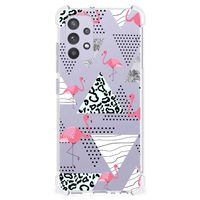 Samsung Galaxy A32 4G | A32 5G Enterprise Editie Case Anti-shock Flamingo Triangle - thumbnail