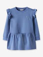 NAME IT sweater jurk voor meisjes met pailletten middenblauw