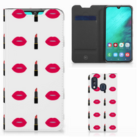 Samsung Galaxy A40 Hoesje met Magneet Lipstick Kiss