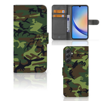 Samsung Galaxy A24 4G Telefoon Hoesje Army Dark - thumbnail