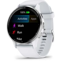 Garmin Venu 3 3,56 cm (1.4") AMOLED Digitaal 454 x 454 Pixels Touchscreen Zilver, Wit Wifi GPS - thumbnail