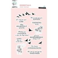 Creative Craftlab • essentials clear stamp condolences