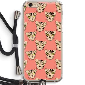 Tijger: iPhone 6 / 6S Transparant Hoesje met koord