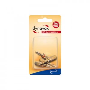 Dynavox 205094 kabel-connector Banana Zwart, Goud, Rood