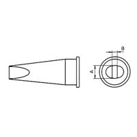 Weller LHT-C Soldeerpunt Beitelvorm, recht Grootte soldeerpunt 3.2 mm Inhoud: 1 stuk(s) - thumbnail