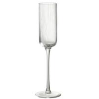 J-Line Louise champagneglas - glas - transparant - 6x - thumbnail