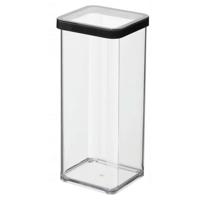 Rotho LOFT Bewaardoos 10x10x21 cm 1.5L Zwart/Transparant