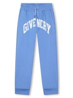 Givenchy Kids pantalon de jogging à logo imprimé - Bleu