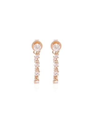 Anita Ko 18kt gold and diamond loop earrings - Or